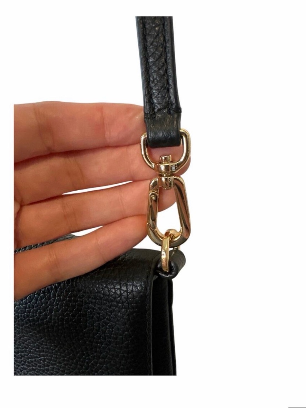 Tory Burch Black Pebbled Leather Tassel Crossbody - Picture 5 of 6